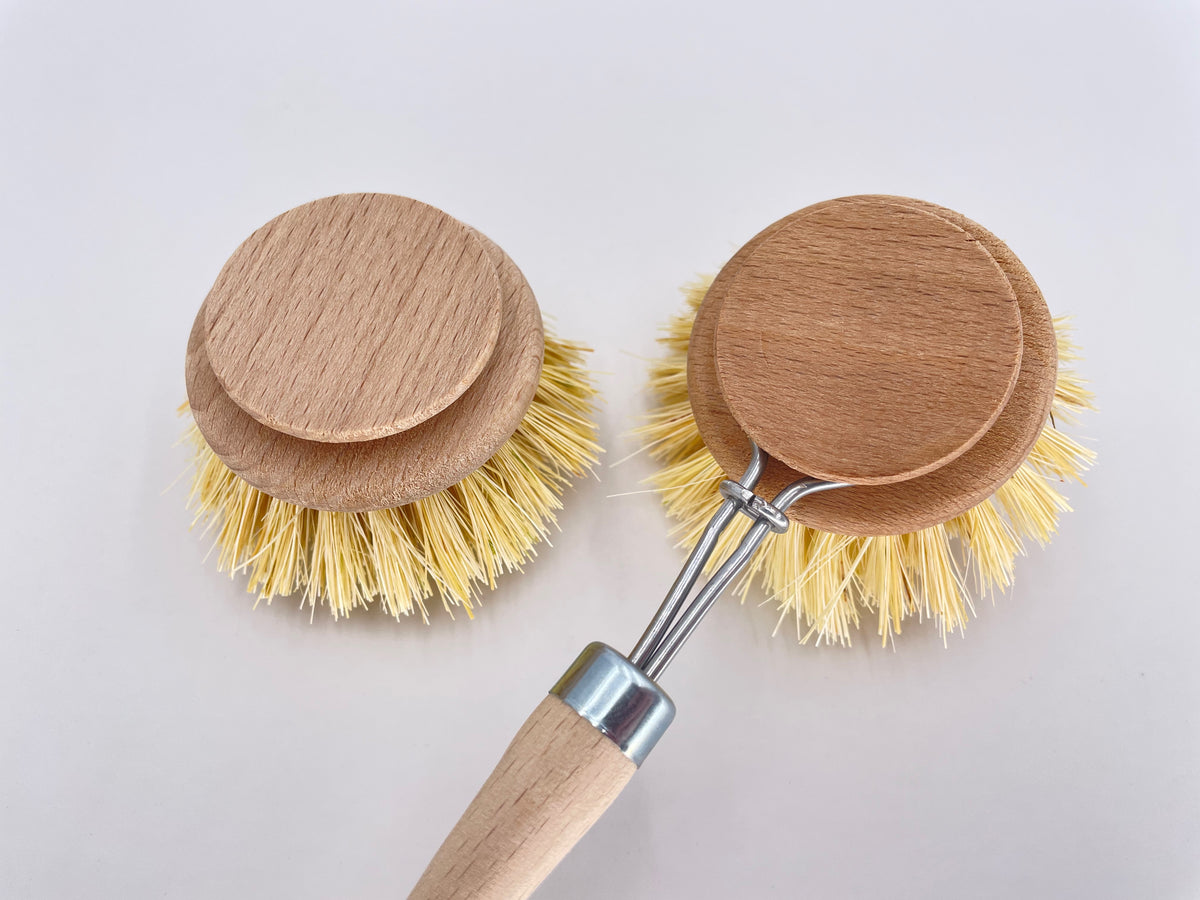 Spülbürste aus veganer Naturfibre inkl. Ersatzkopf
