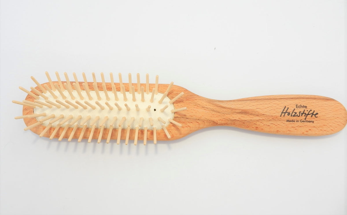Haarbürste mit Holzstiften in 3 Varianten